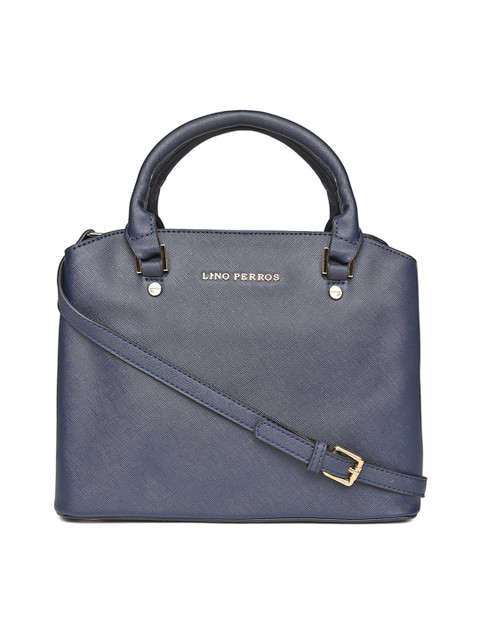 

Lino Perros Navy Handbag with Sling Strap, Navy blue