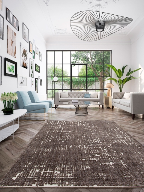 

DDecor Brown Solid Medium Rug Carpet