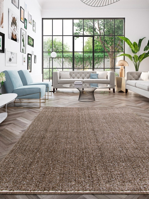 

DDecor Brown Solid Rectangular Medium Anti-Skid Floor Rug