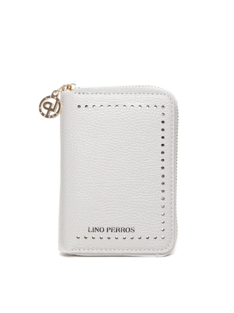 

Lino Perros Women Grey Zip-Around Wallet