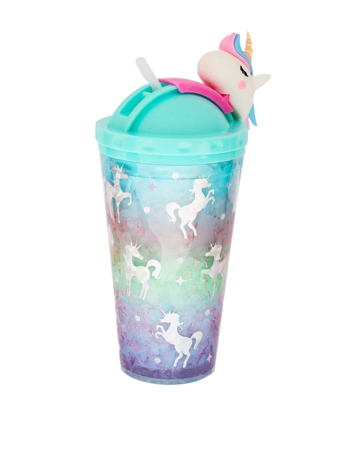 

POPLINS Green & White Unicorn Print Sipper Tumbler 600ml
