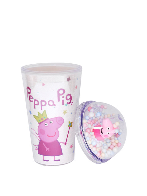 

POPLINS Kids White Printed Sipper Bottle 600ml