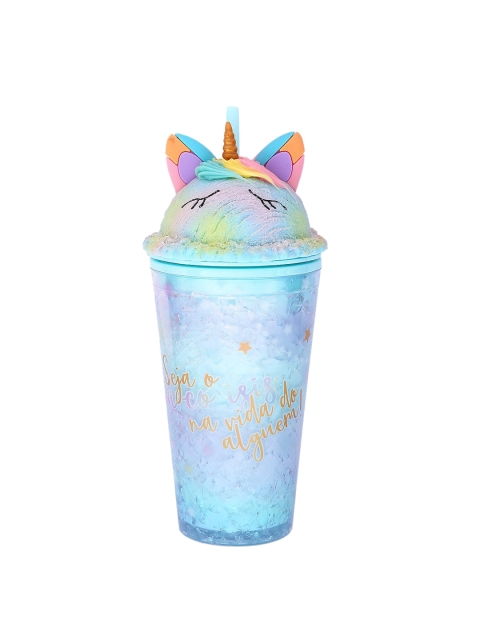 

POPLINS Blue & Purple Typography Print Sipper Tumbler 600ml