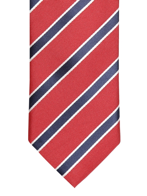 

Lino Perros Red & Navy Striped Tie