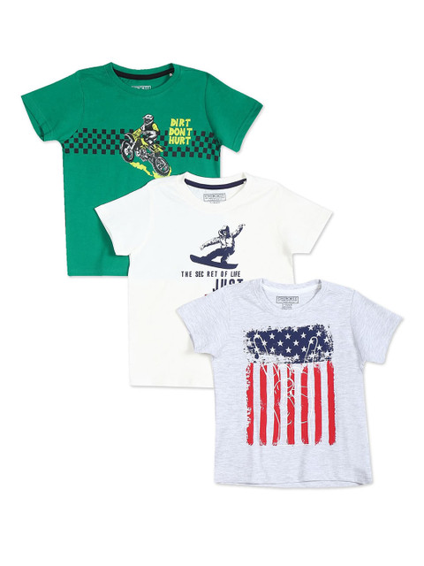 

Cherokee Boys Pack of 3 Assorted Printed T-shirts