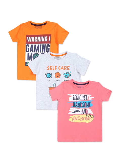 

Cherokee Boys Pack of 3 Assorted Pure Cotton Printed T-shirts