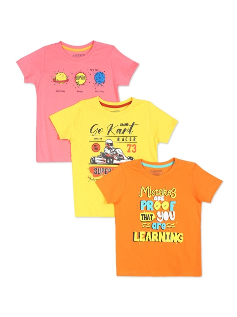 

Cherokee Boys Pack of 3 Assorted Pure Cotton Printed T-shirts