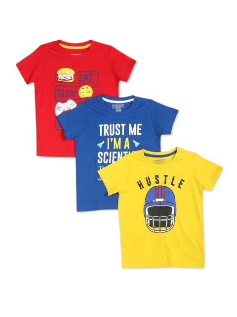 

Cherokee Boys Pack of 3 Assorted Pure Cotton Printed T-shirts