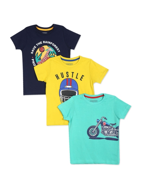 

Cherokee Boys Pack of 3 Assorted Pure Cotton Printed T-shirts