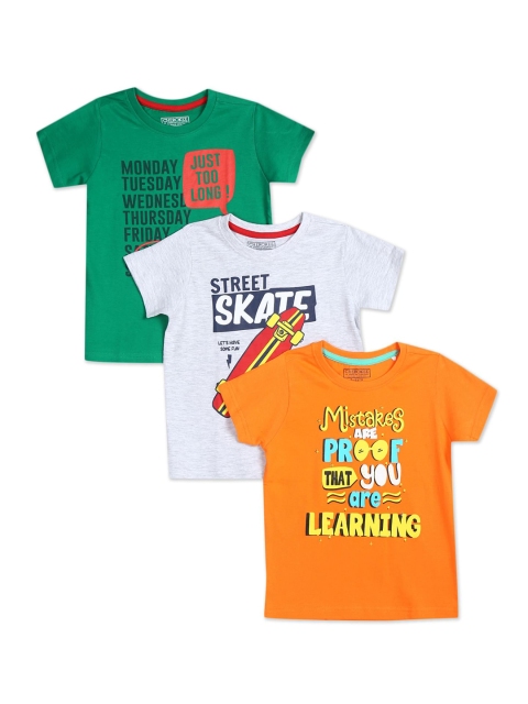 

Cherokee Boys Pack of 3 Assorted Pure Cotton Printed T-shirts