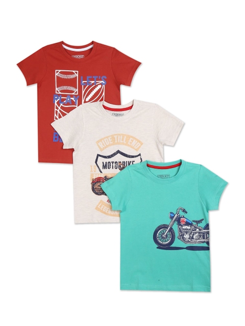 

Cherokee Boys Pack of 3 Assorted Pure Cotton Printed T-shirts
