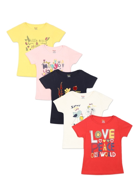 

Donuts Girls Pack of 5 Cotton Assorted T-shirts