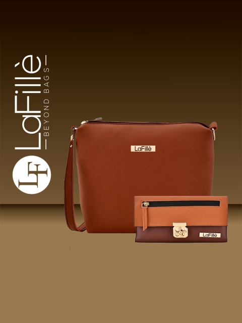 

LaFille Brown Purse Clutch with Pouch