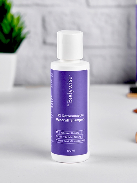 

Be Bodywise Women 1% Ketoconazole Dandruff Control Shampoo 100 ml, Purple