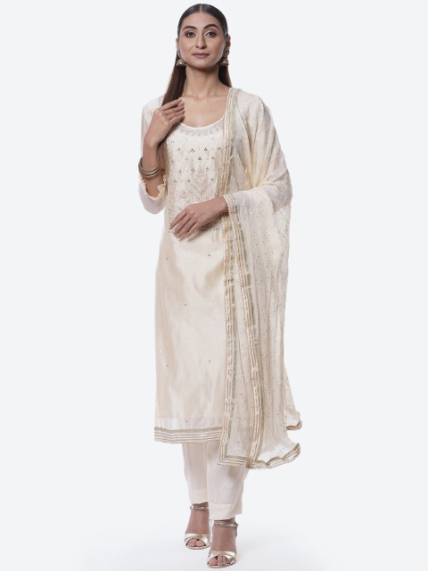 

Biba Off White Embroidered Unstitched Dress Material