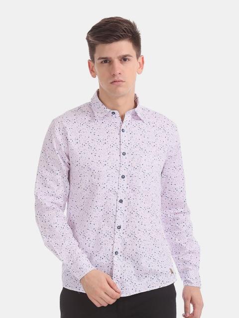 

Newport Men Pink Printed Casual Shirt