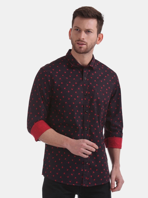 

Newport Men Maroon Floral Printed Casual Shirt