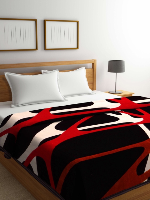 

Arrabi Brown & Pink Geometric Mild Winter Double Bed Blanket