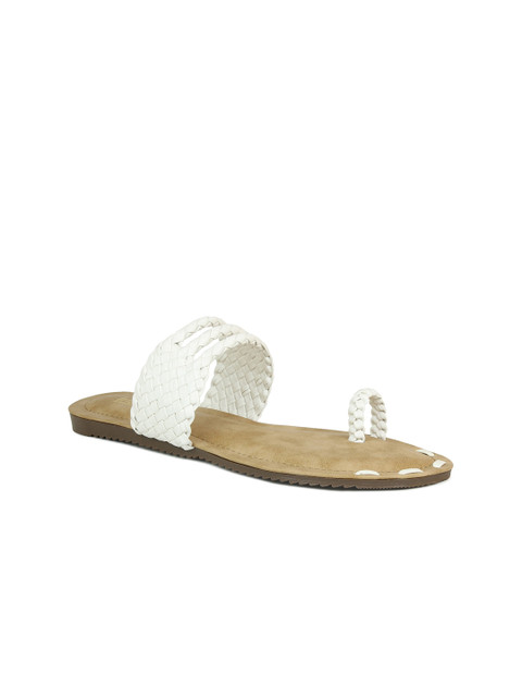 

Inc 5 Women White One Toe Flats