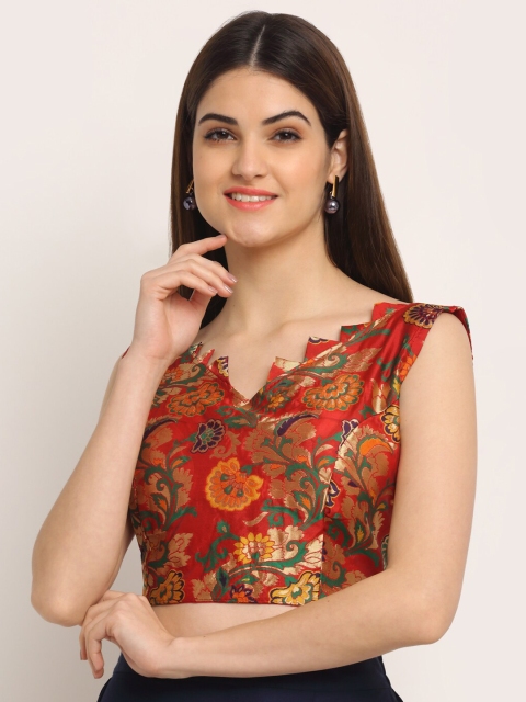 

Grancy Woman Multi colour Printed Saree Blouse