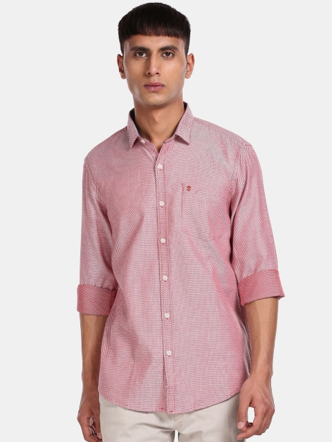 

IZOD Men Red Printed Casual Shirt