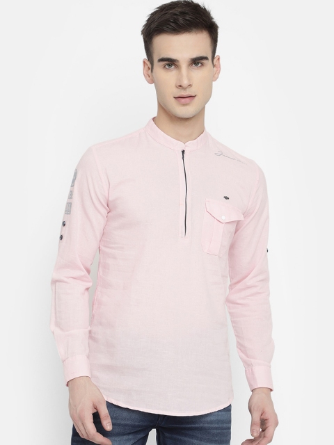

V2 Value & Variety Men Pink Solid Casual Shirt