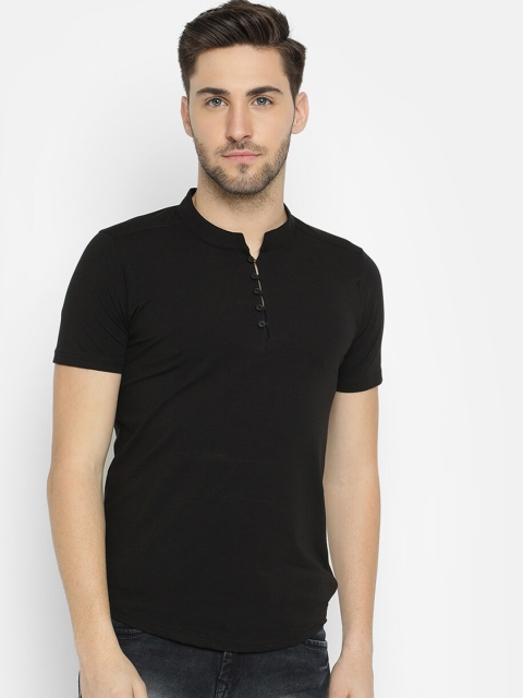 

V2 Value & Variety Men Black Thread Work Kurta