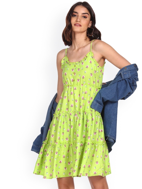 

Sugr Green Floral Dress