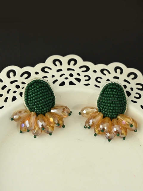 

justpeachy Green Quirky Drop Earrings