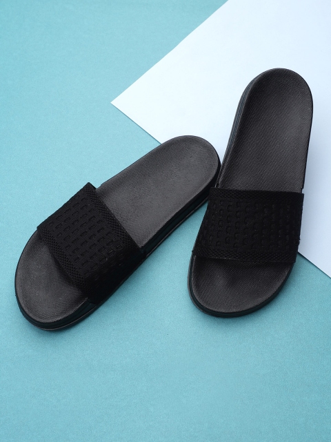 

Pampy Angel Men Black Rubber Sliders