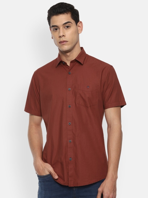 

Louis Philippe Sport Men Maroon Slim Fit Pure Cotton Casual Shirt