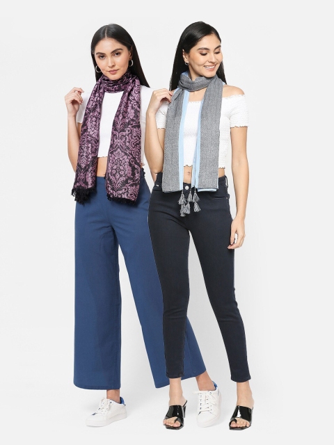 

Get Wrapped Women Pack of 2 Pink & Grey Scarf