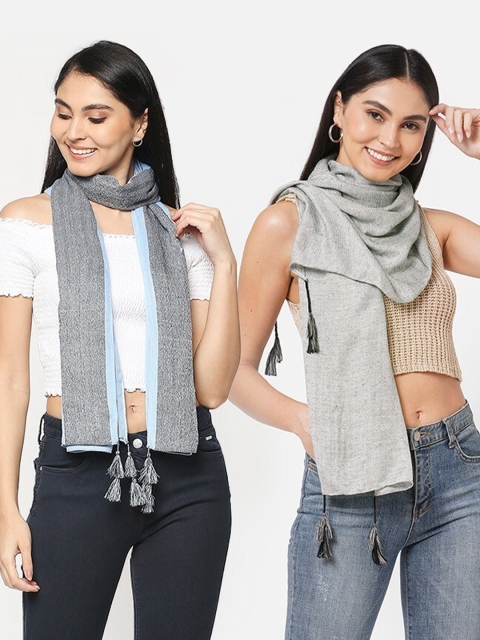 

Get Wrapped Women 2 Grey Scarves