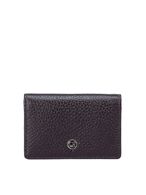 

Da Milano Men Purple Textured Leather Card Holder