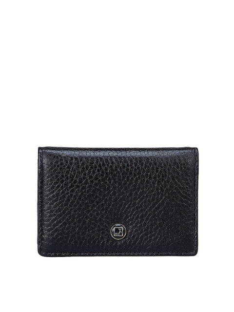 

Da Milano Men Black Textured Leather Card Holder