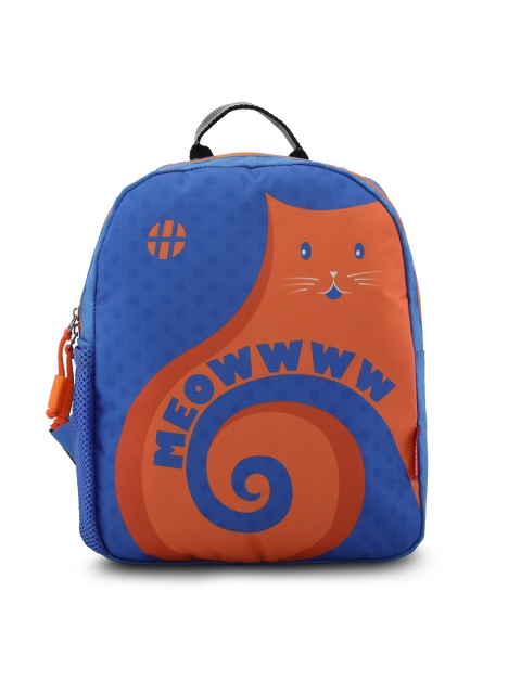 

Harissons Unisex Blue & Orange Colourblocked Backpack