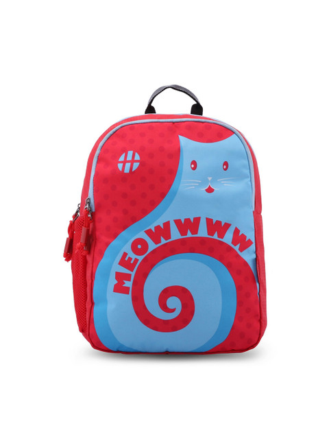 

Harissons Unisex Red & Blue Graphic Backpack