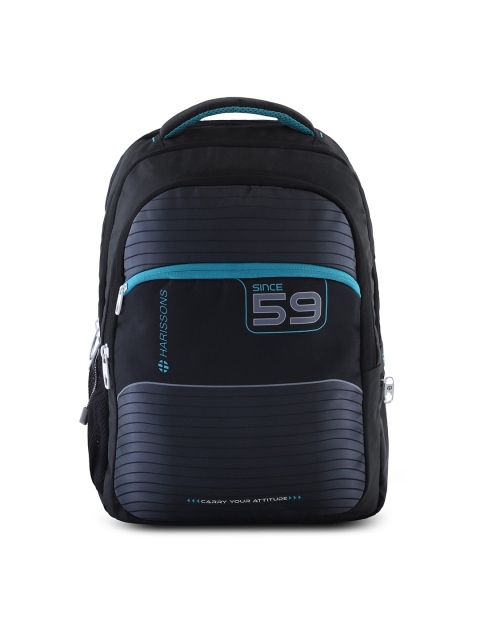 

Harissons Unisex Black & Blue Backpack