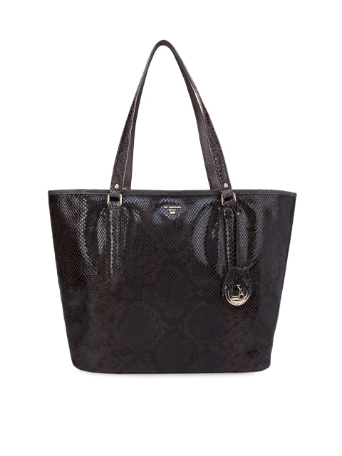 

Da Milano Brown Textured Leather Oversized Structured Tote Bag