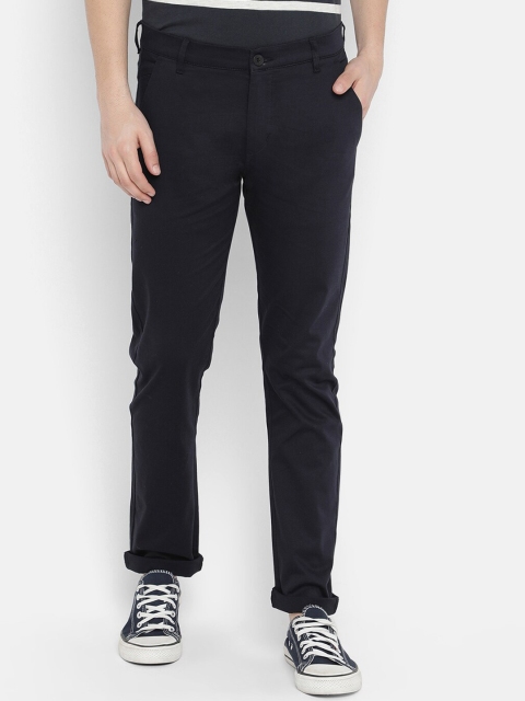 

V2 Value & Variety Men Navy Blue Chinos Trousers