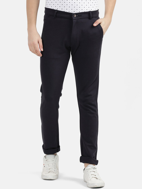 

V2 Value & Variety Men Navy Blue Trousers