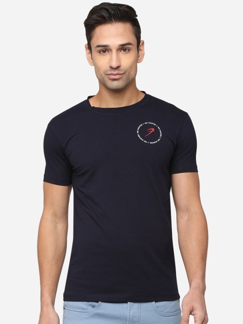 

FUAARK Men Navy Blue Anti Odour Training or Gym T-shirt