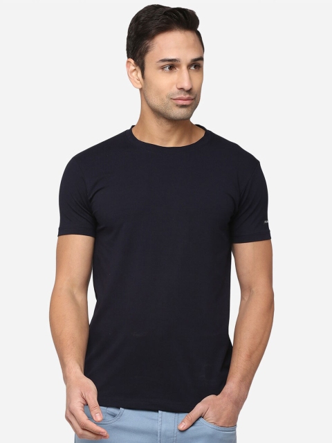 

FUAARK Men Navy Blue Anti Odour Slim Fit Training or Gym T-shirt