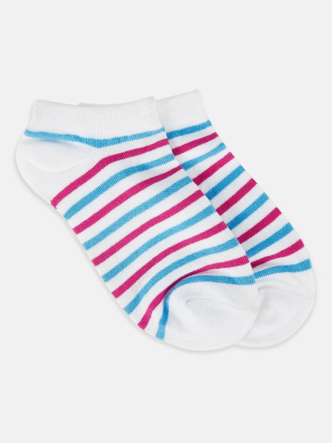 

Honey by Pantaloons Women White Striped Ankle Length Socks