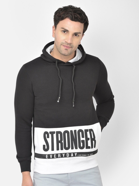 

COBB Men Black Printed Cotton Sweatshirt