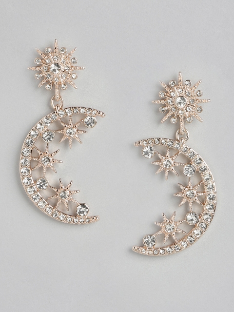 

Forever New Rose Gold Plated Star Shaped Drop Earrings