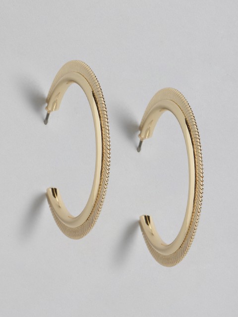 

Forever New Gold-Plated Circular Half Hoop Earrings