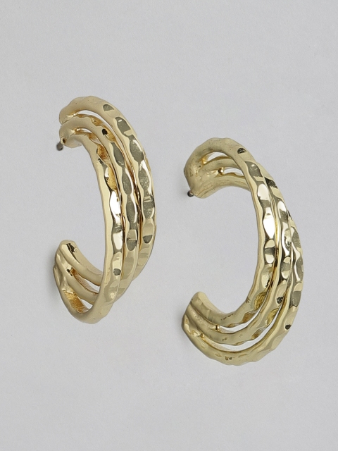 

Forever New Gold-Plated Circular Half Hoop Earrings