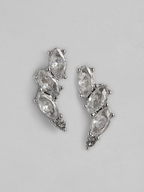 

Forever New Silver-Plated Geometric Studs Earrings