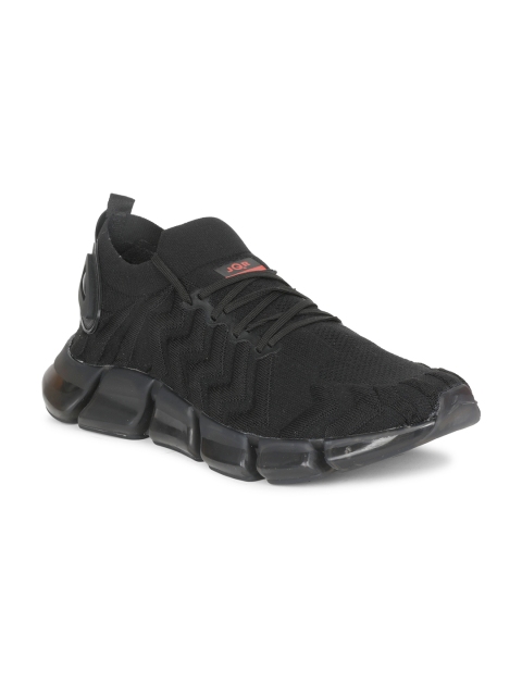 

JQR Men Black Mesh Running Shoes